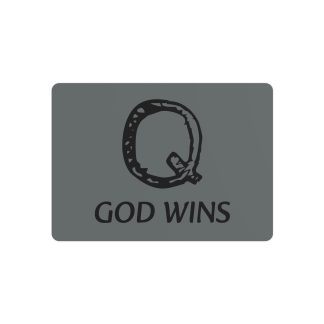 Q GOD WINS - Metal Art Sign